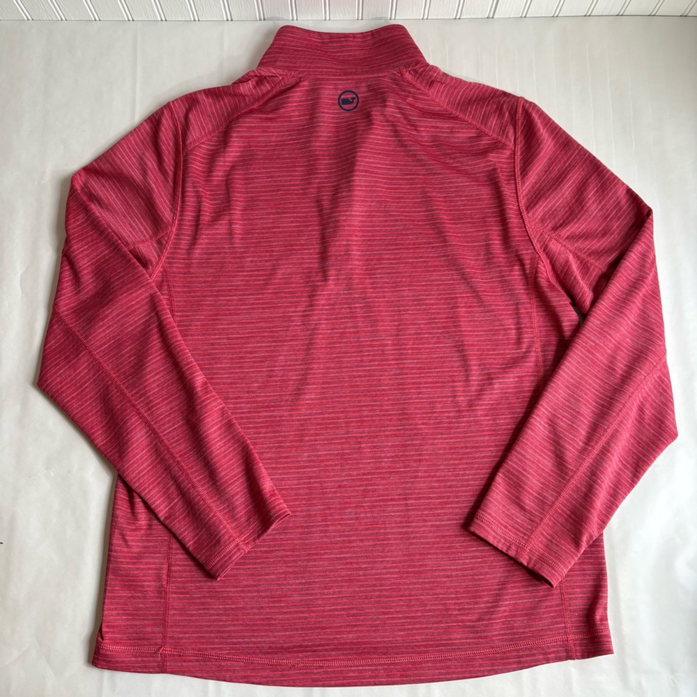 Vineyard Vines OTG Sankaty 1/4 Zip Pullover Men’s M Red Blue Performance Golf - Picture 6 of 13